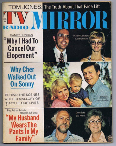 ORIGINAL Vintage February 1973 TV Radio Mirror Magazine Sandy Duncan Bea Arthur