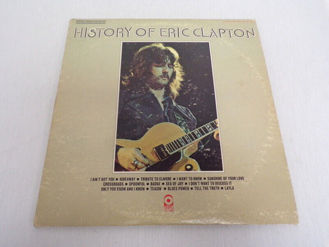 History of Eric Clapton VINTAGE 1972 Vinyl LP Double Record Album SD 2-803