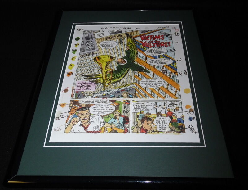 1994 Spiderman Framed 11x14 Sketch Display Official Repro Victims of Vulture