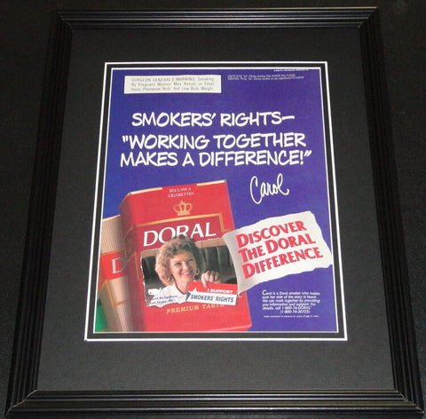 1995 Doral Cigarettes 11x14 Framed ORIGINAL Advertisement 