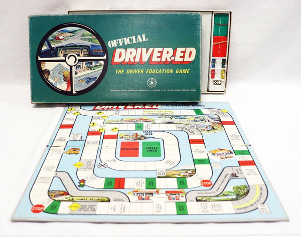 VINTAGE COMPLETE 1969 Visual Dynamics Driver Ed Board Game