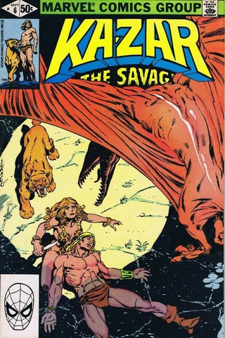 Ka-Zar #6 ORIGINAL Vintage 1981 Marvel Comics 