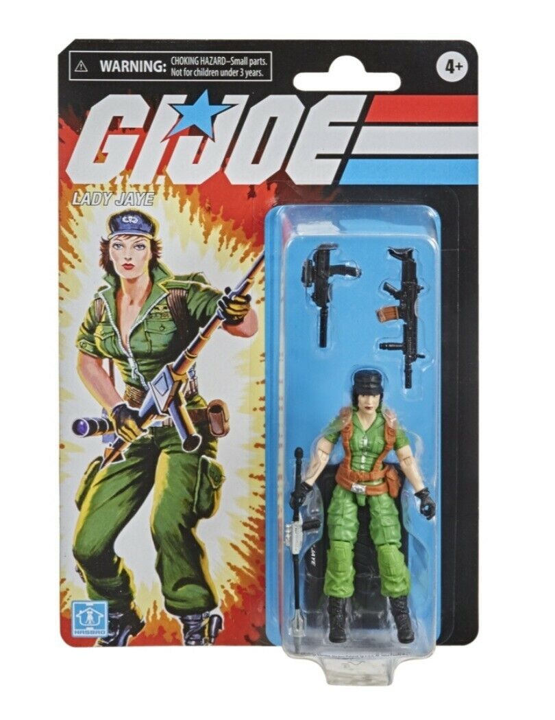 NEW SEALED 2021 GI Joe Retro Lady Jaye Action Figure Walmart Exclusive