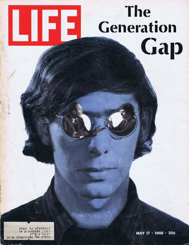 ORIGINAL Vintage Life Magazine May 17 1968 The Generation Gap