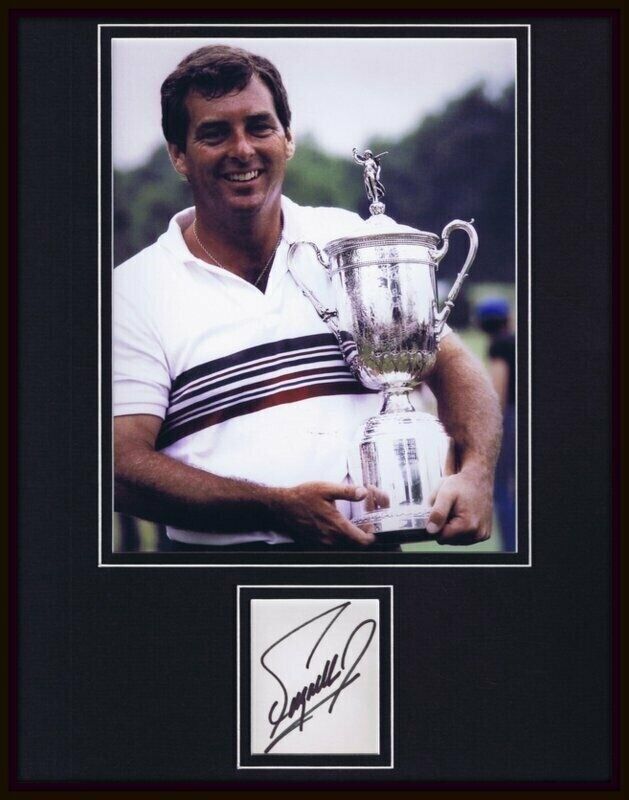 Fuzzy Zoeller Signed Framed 11x14 Photo Display JSA 1984 US Open