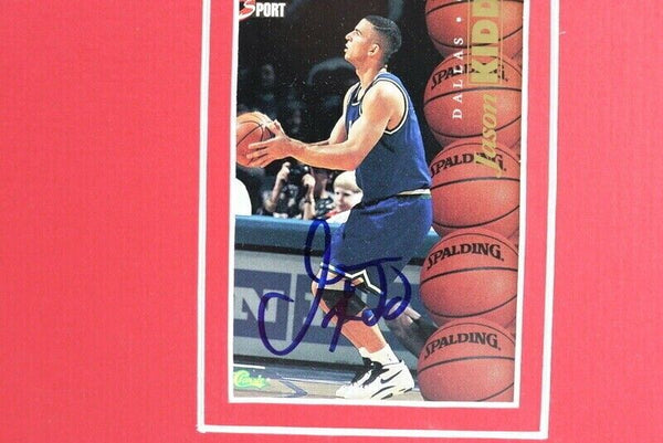 Jason Kidd Signed Framed 16x20 Photo Set CLASSIC Nets Bucks Cals