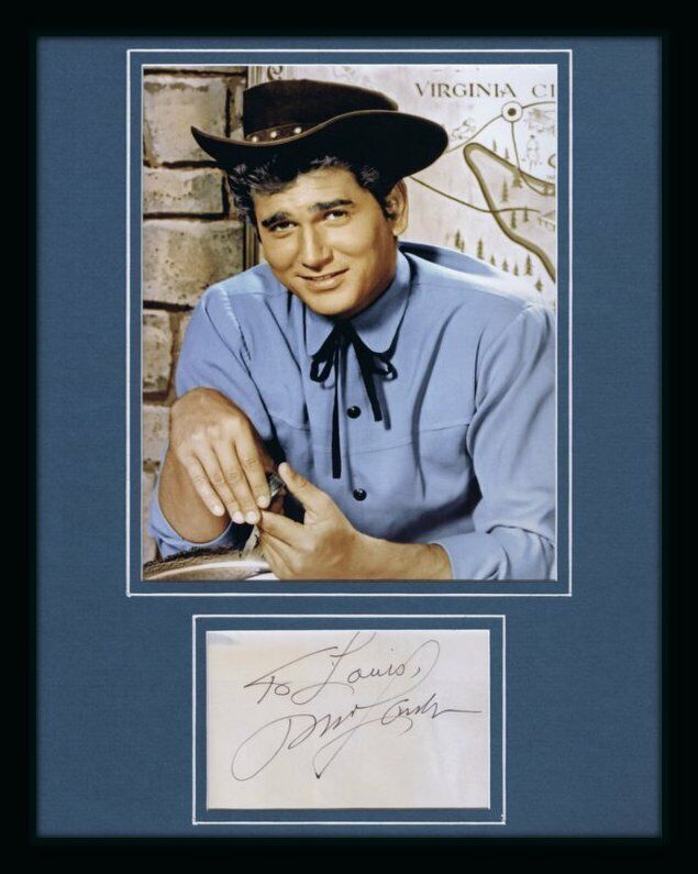 Michael Landon Signed Framed 11x14 Photo Display Bonanza