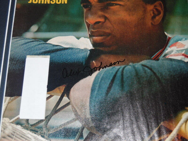 Alex Johnson Signed Framed 1971 Sports Illustrated Magazine Cover Angels