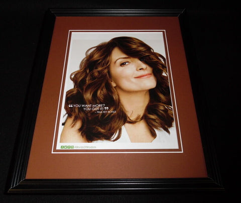 Tina Fey 2015 Garnier Hair Color Framed 11x14 ORIGINAL Advertisement C