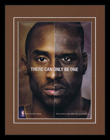 2008 NBA Playoffs Kobe Bryant Lebron James Framed 11x14 ORIGINAL Advertisement 