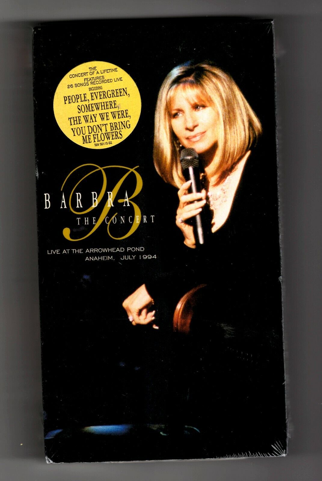 Barbra Streisand The Concert 1994 VINTAGE SEALED VHS Cassette 