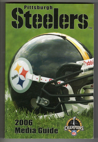 2006 Pittsburgh Steelers Media Guide Santonio Holmes Rookie Season Last Cowher