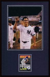 Johnny Damon Signed Framed 11x17 Rookie Card & Photo Display Yankees 2009 WS