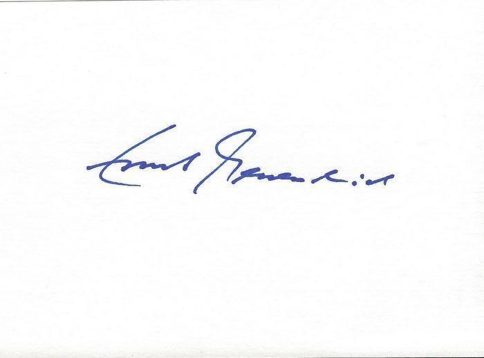 Ernst Messerschmid Signed 3x5 Index Card astronaut