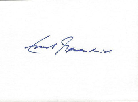 Ernst Messerschmid Signed 3x5 Index Card astronaut