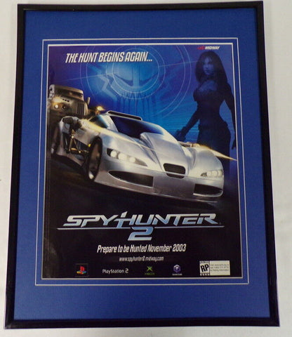 Spy Hunter 2 2003 PS2 XBox Gamecube Framed 11x14 ORIGINAL Vintage Advertisement