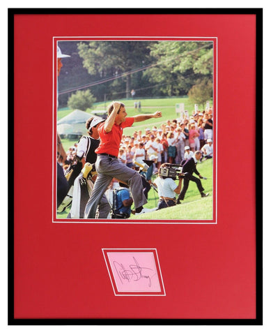 Curtis Strange Signed Framed 16x20 Photo Poster Display JSA