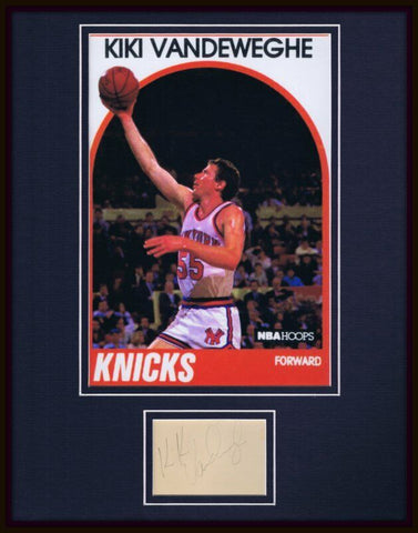 Kiki Vandeweghe Signed Framed 11x14 Photo Display Knicks