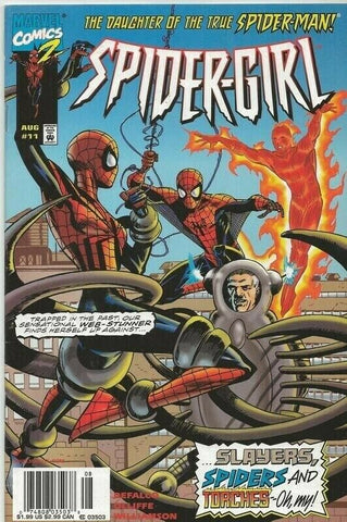 Spidergirl #11 ORIGINAL Vintage 1999 Marvel Comics Spider-Man Human Torch JJJ