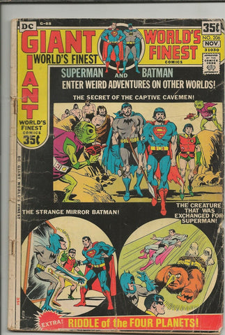 World's Finest 206 ORIGINAL Vintage 1971 DC Comics 80 Page Giant Batman Superman