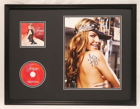 Fergie Duhamel Signed Framed 18x24 Photo & CD Display JSA Black Eyed Peas