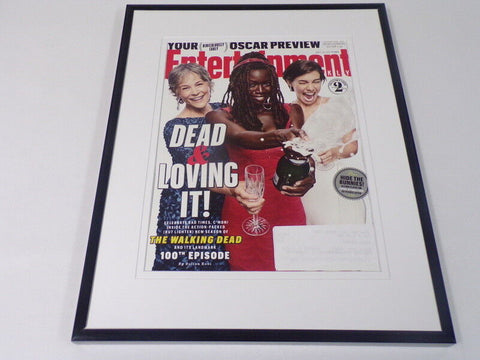 Walking Dead Framed 11x14 ORIGINAL 2017 Entertainment Weekly Cover Display 