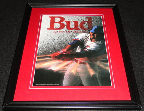 1990 Budweiser King of Beers Framed 11x14 ORIGINAL Vintage Advertisement