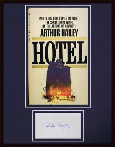 Arthur Hailey Hotel Signed Framed 11x14 Photo Display 