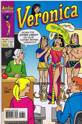 Veronica #48 ORIGINAL Vintage 1995 Archie Comics GGA Good Girl Art Decarlo