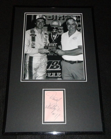 Darrell Waltrip Signed Framed 11x17 Photo Display w/ Junior Johnson