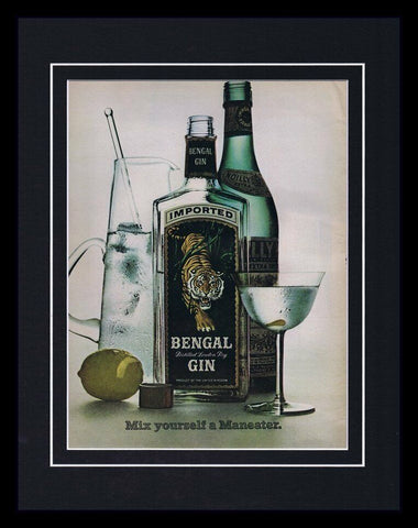 1966 Bengal Gin Framed 11x14 ORIGINAL Vintage Advertisement 