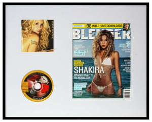 Shakira 16x20 Framed ORIGINAL 2005 Blender Magazine Cover & CD Display