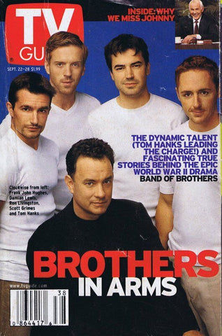 ORIGINAL Vintage Sep 22 2001 TV Guide No Label Band of Brothers Tom Hanks