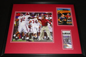 2008 SEC Championship Alabama Framed Photo & Repro Ticket & Program Cover Set