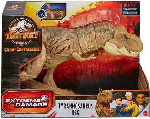 NEW SEALED 2021 Jurassic World Extreme Damage Tyrannosaurus Rex Figure