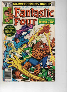 Fantastic Four #218 1980 Marvel Comics Spider-Man