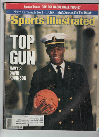 Nov 19 1986 Sports Illustrated Magazine David Robinson Navy