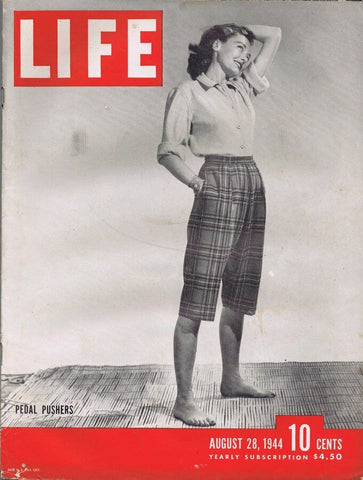 ORIGINAL Vintage Life Magazine August 28 1944 Pedal Pushers