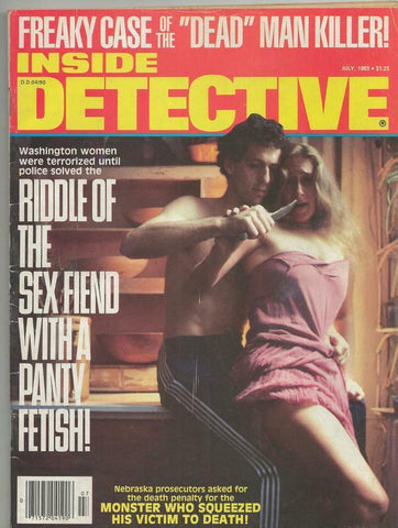 ORIGINAL Vintage Inside Detective Magazine Vol 60 #7 July 1983 GGA