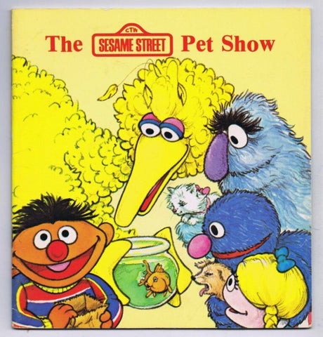 ORIGINAL Vintage 1981 Sesame Street Pet Show Paperback Book  