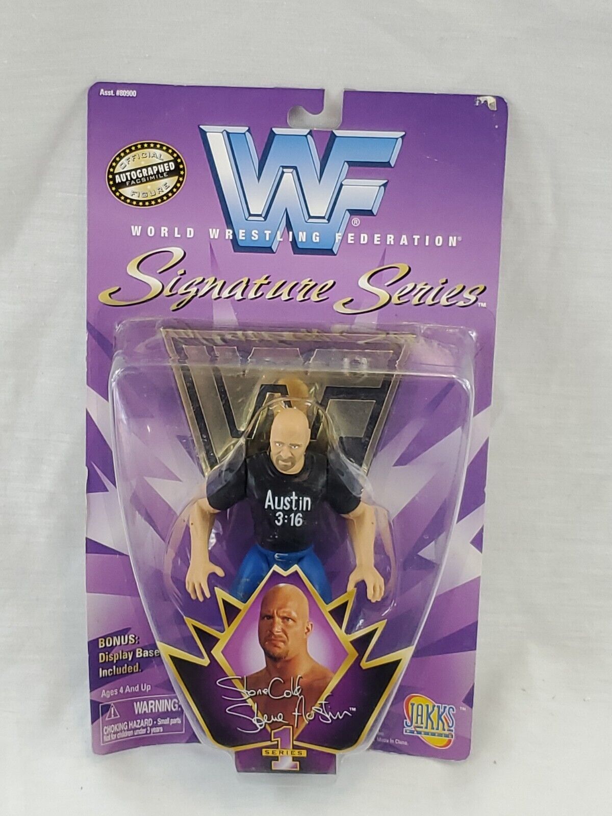 VINTAGE SEALED 1997 Jakks WWF Signature Series Stone Cold Steve Austin Figure