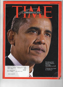 Nov 17 2008 Time Magazine Barack Obama Elected