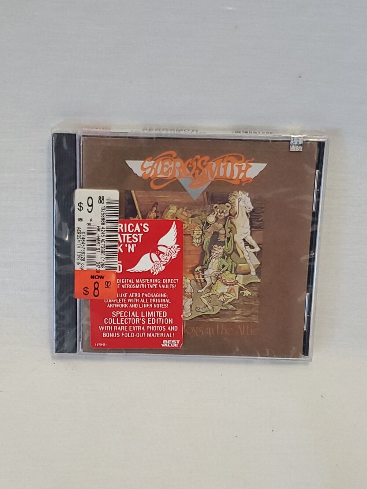 NEW SEALED Aerosmith Toys in the Attic CD w/ Hype Sticker