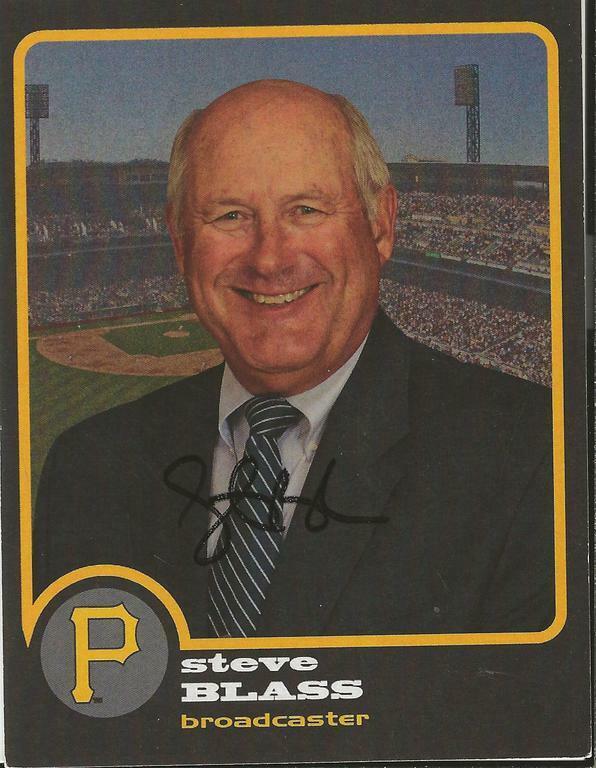 Steve Blass Signed Vintage Pirates Postcard