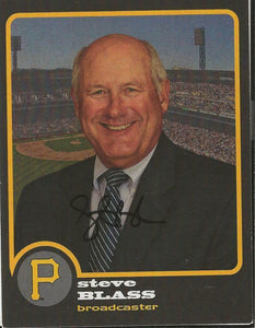 Steve Blass Signed Vintage Pirates Postcard