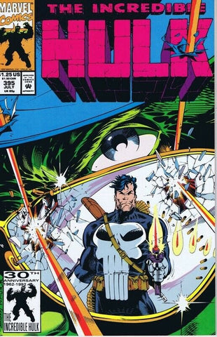 Incredible Hulk #395 ORIGINAL Vintage 1992 Marvel Comics Punisher