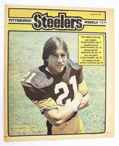  VINTAGE Aug 1981 Pittsburgh Steelers Weekly Magazine Robbie Martin