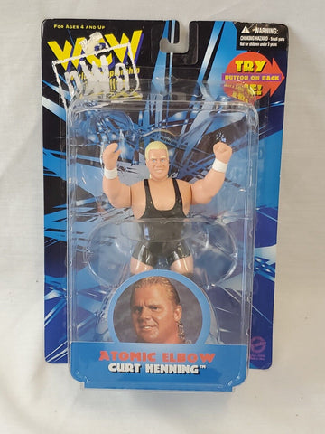 VINTAGE SEALED 1998 Toymakers WCW NWO Curt Hennig Atomic Elbow Action Figure