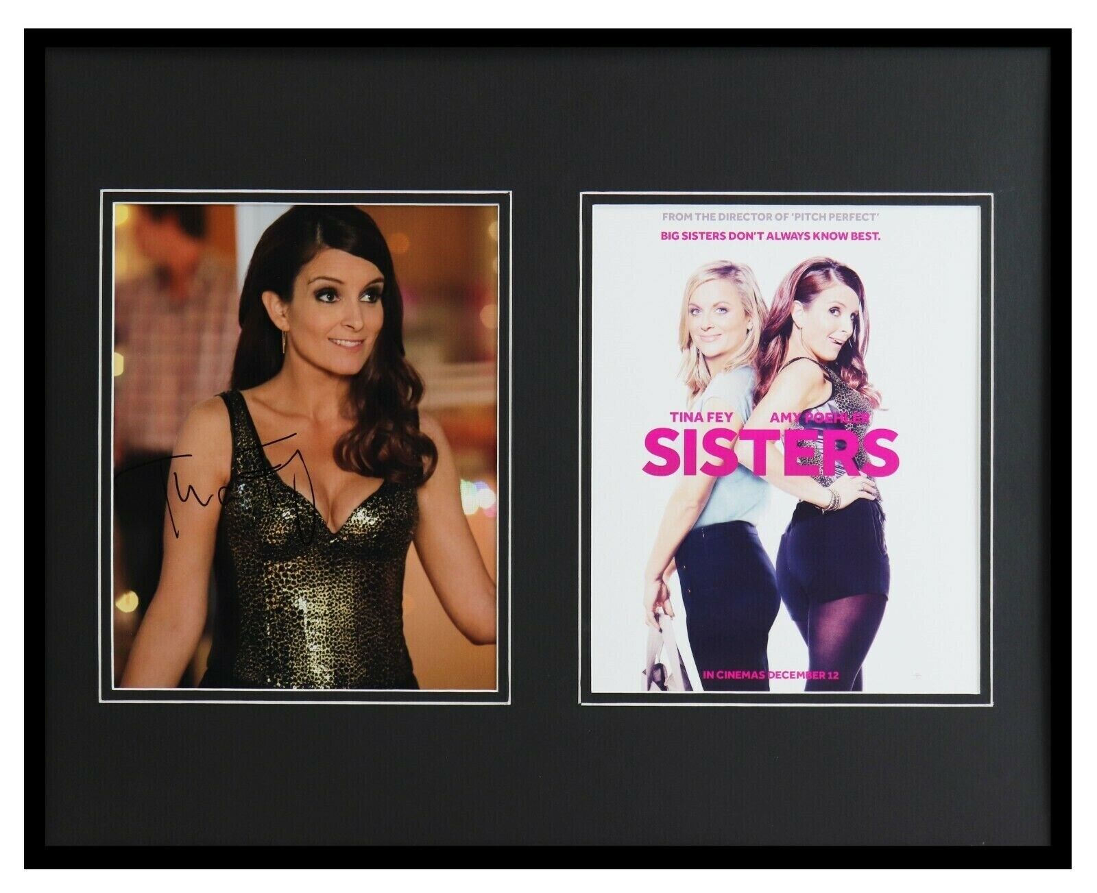 Tina Fey Signed Framed 16x20 Photo Set AW Sisters 30 Rock SNL Mean Girls