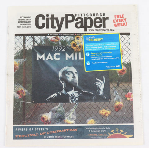 VINTAGE Sep 2018 Pittsburgh City Paper Mac Miller Memorial Magazine